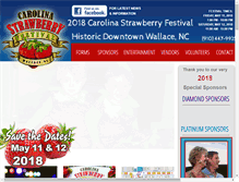 Tablet Screenshot of carolinastrawberryfestival.com
